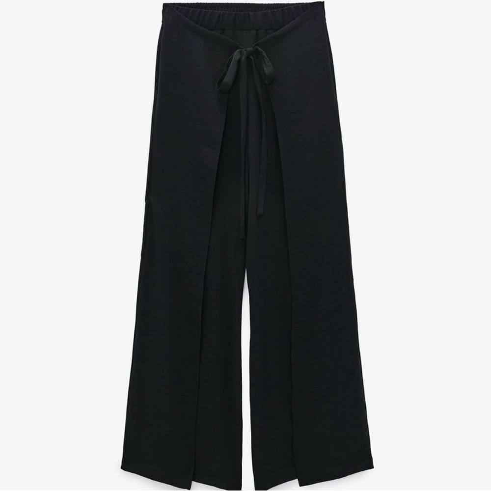 Zara Black Wide-Leg Pants
